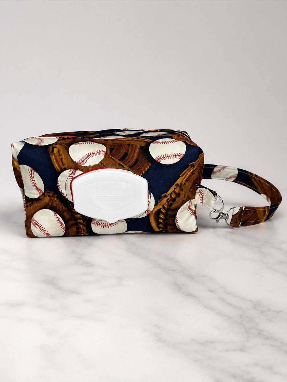 Handmade travel diaper bag double zipper bag